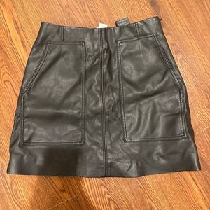 H&M pleather skirt